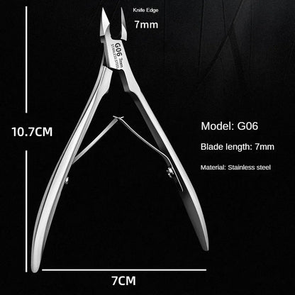 SharpEase Cuticle Scissors Tool – Stainless Steel Nipper for Dead Skin Removal