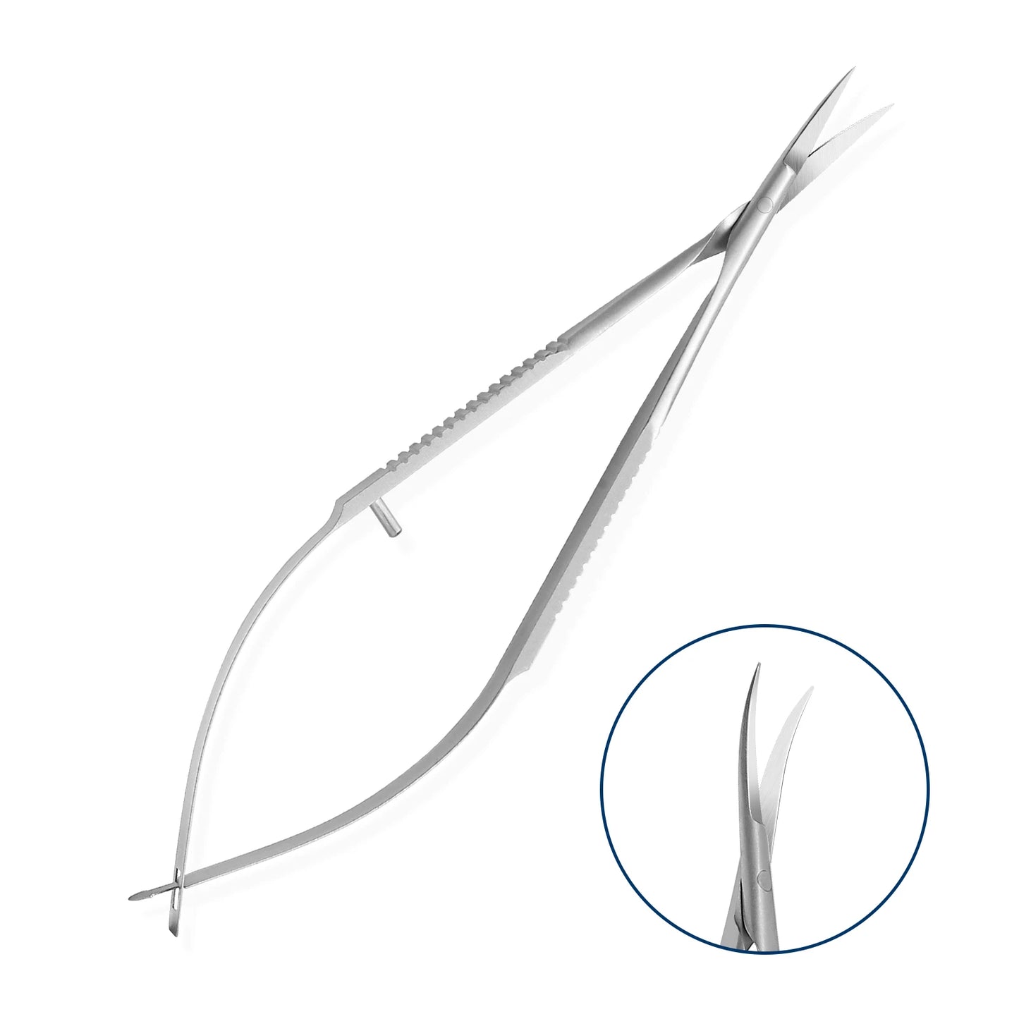 MicroEdge 12cm Precision Eyebrow and Cuticle Scissors with Spring Action