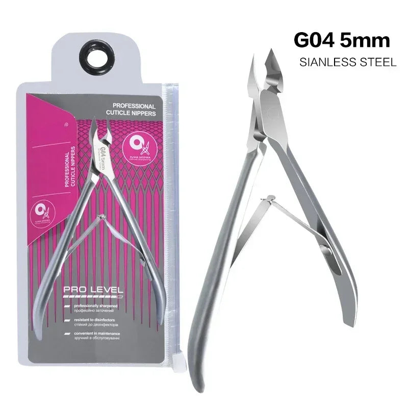 SharpEase Cuticle Scissors Tool – Stainless Steel Nipper for Dead Skin Removal