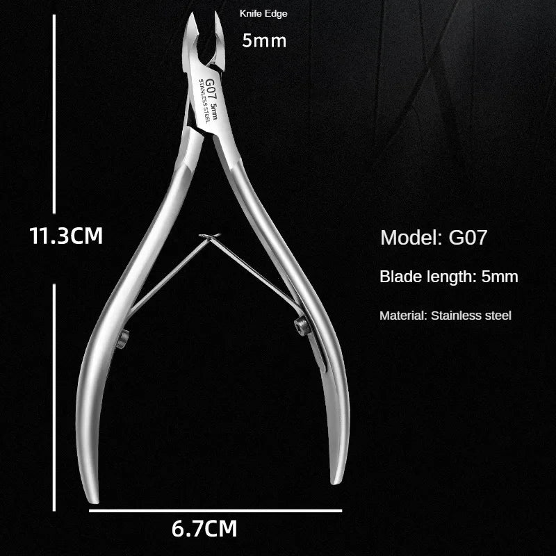 SharpEase Cuticle Scissors Tool – Stainless Steel Nipper for Dead Skin Removal