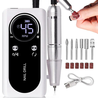 NailTech Power Drill – 45000RPM Electric Portable Manicure & Pedicure Tool