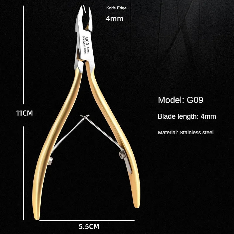 SharpEase Cuticle Scissors Tool – Stainless Steel Nipper for Dead Skin Removal