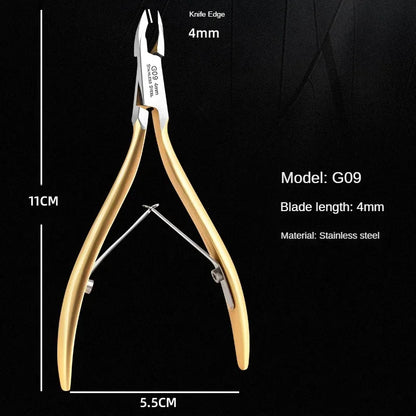 SharpEase Cuticle Scissors Tool – Stainless Steel Nipper for Dead Skin Removal