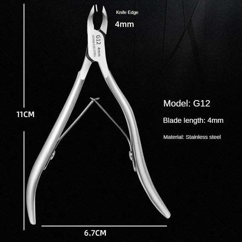 SharpEase Cuticle Scissors Tool – Stainless Steel Nipper for Dead Skin Removal